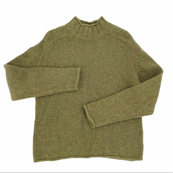 Sierra Designs Sweaters - SIERRA DESIGNS Shetland Wool Mock Neck Sweater L